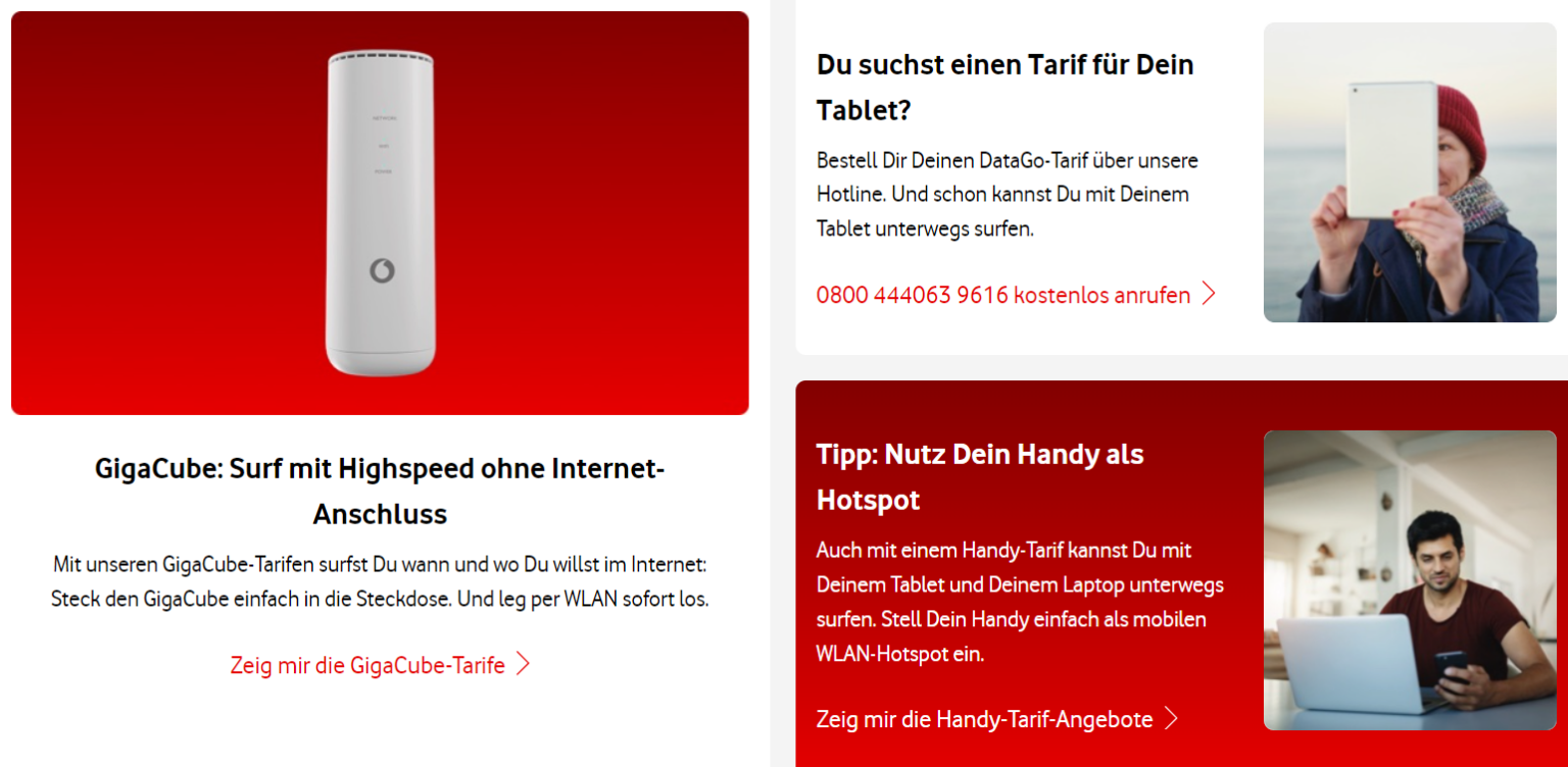 Vodafone Surfstick Alternativen