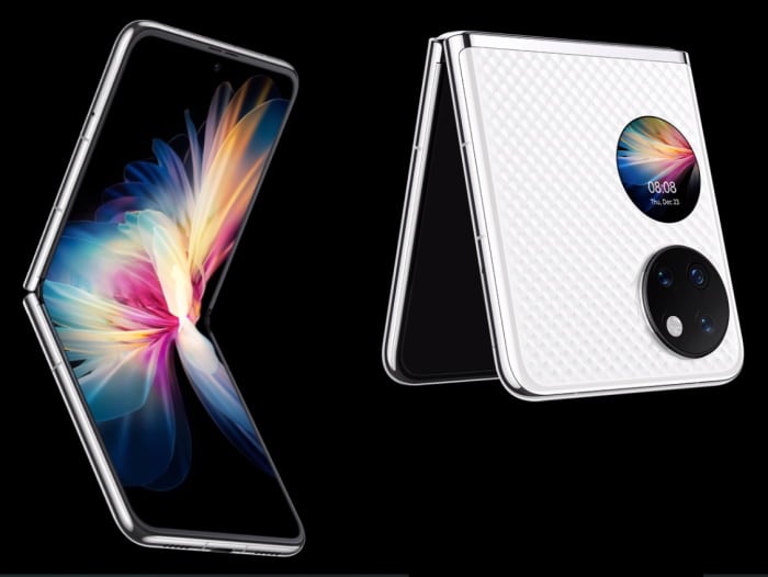 Huawei P50 Pocket mit Handyvertrag im Netz von Telekom, Vodafone und Telefónica o2