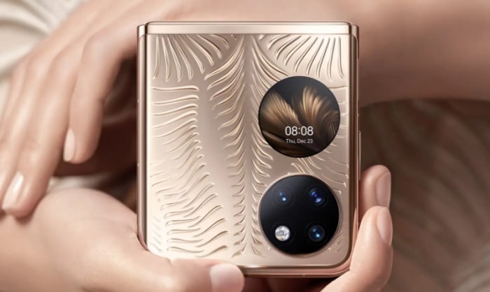 Huawei P50 Pocket mit Handyvertrag im Netz von Telekom, Vodafone und Telefónica o2
