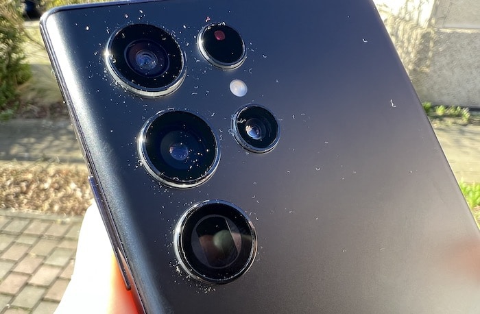 Samsung Galaxy S22 Ultra im Test Design der Kamera