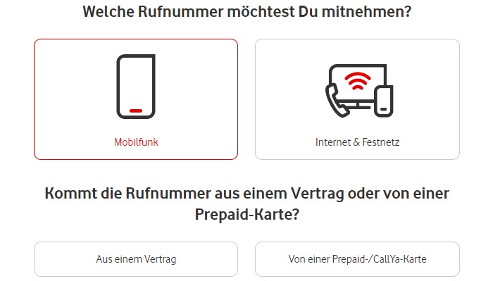 Handynummer mitnehmen zu Vodafone Handynummer mitnehmen zu Vodafone