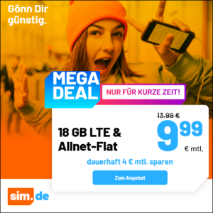 sim.de - 18 GB Aktion - Teaser