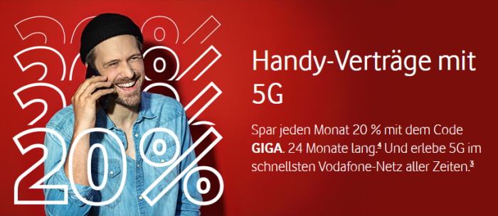 trappe stadig hule Vodafone Red M (SIM-only) ab eff. 12,57 € mtl. - auch GigaKombi