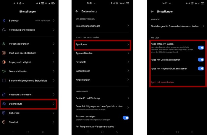  Bestellung verbergen und in Handy App ausblenden