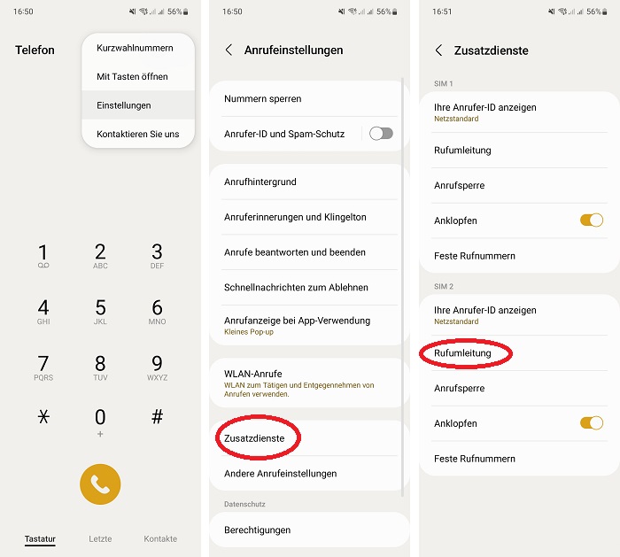 Rufumleitung Android (Teil 1)