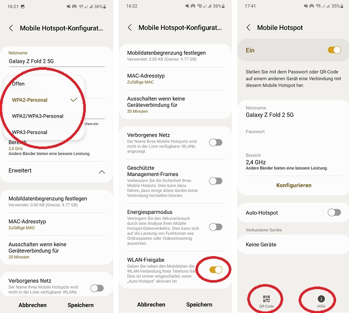 Android-Hotspot-Einstellungen 4