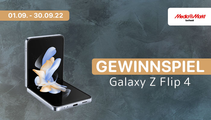 Handyhase-Gewinnspiel: Galaxy Z Flip 4 von MediaMarkt!