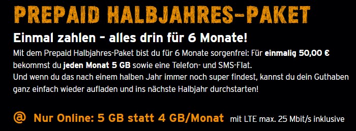 congstar Halbjahrespaket