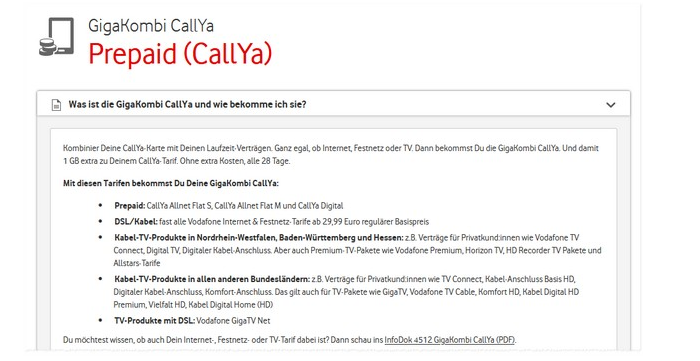 Gigakombi callya 1234