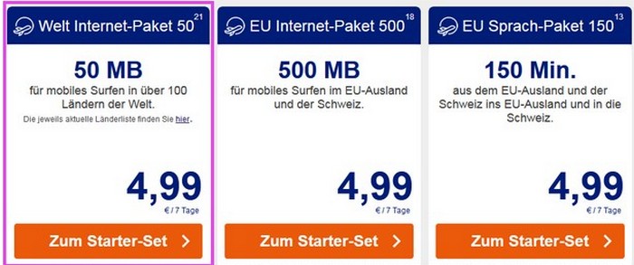 ALDI TALK Weltpaket