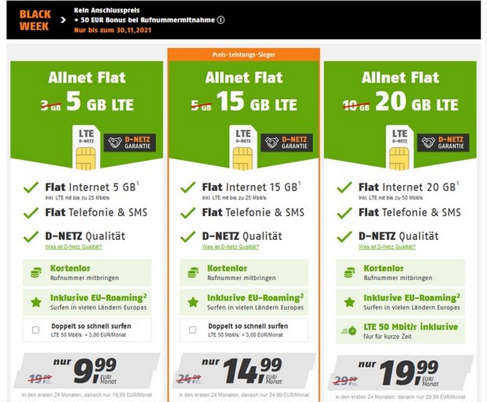 Klarmobil Black Week