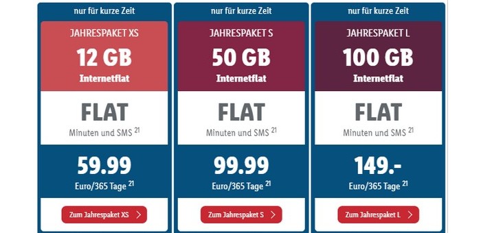 LIDL Connect Jahrespaket
