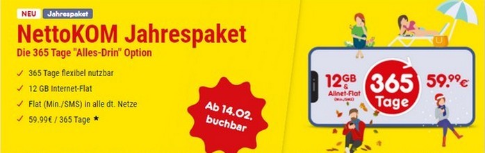 Nettokom Jahrespaket Nettokom Jahrespaket