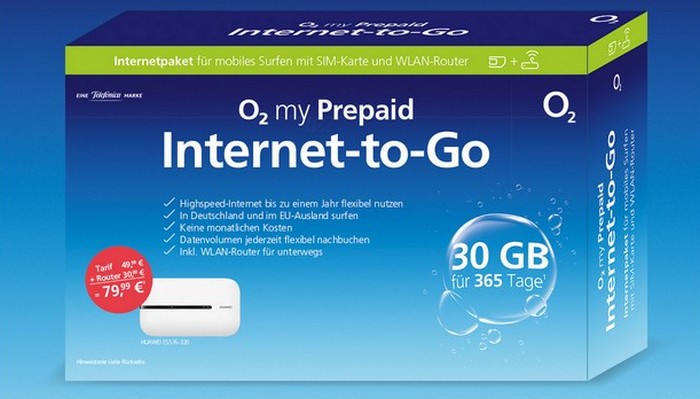 o2 Internet to Go Jahrespaket