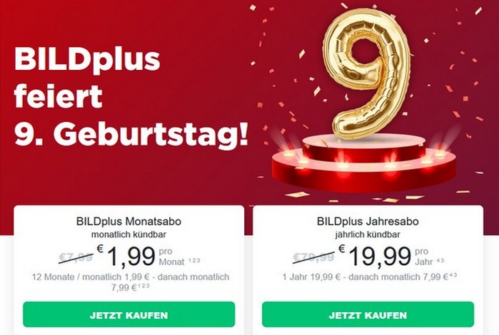 BILDplus Aktion BILDplus Aktion