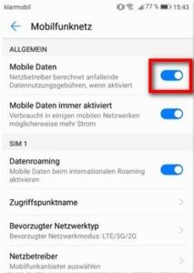 Smartphone ohne Internet & mobile Daten ein- & ausschalten