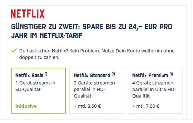 Mobilcom Debitel Netflix Tarife