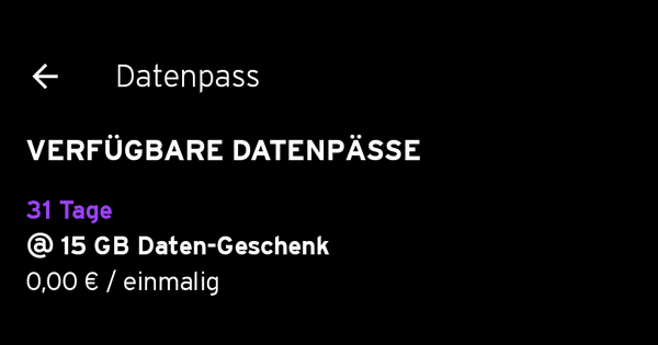 congstar Datengeschenk