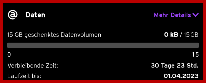 congstar gratis Datenvolumen mit 15 GB
