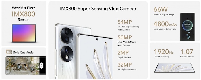 Honor 70 technische Daten