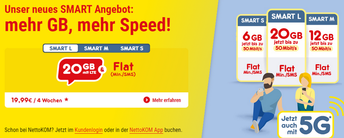 Nettokom Tarife mit 5G