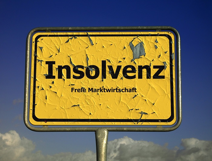 Schrecken von Verbrauchern und Firmen: die Insolvenz
