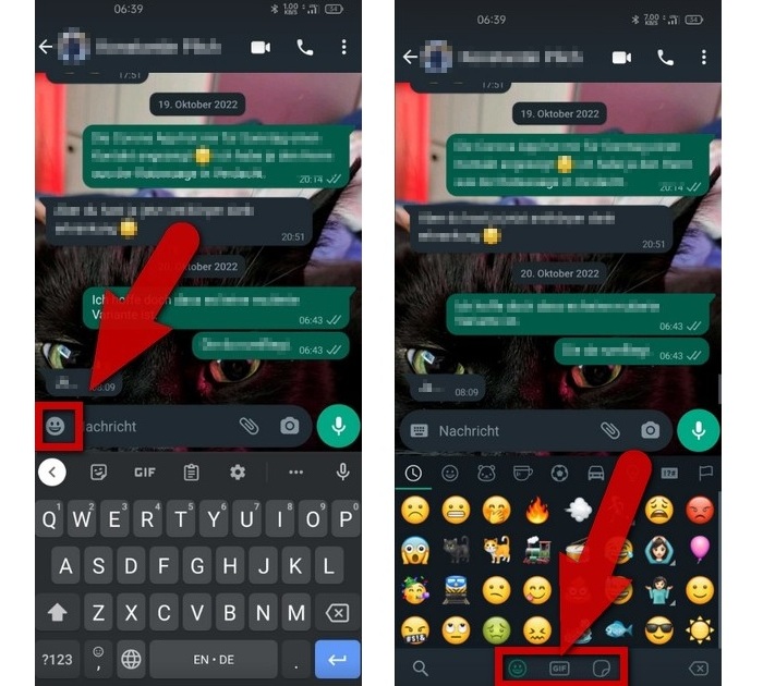 GIFs in WhatsApp GIFs in WhatsApp