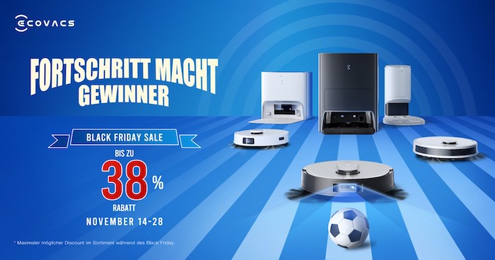 Ecovacs Staubsaug-Roboter Black Friday Week