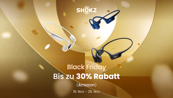 Shokz Knochenschall-Kopfhörer zur Black Week günstiger