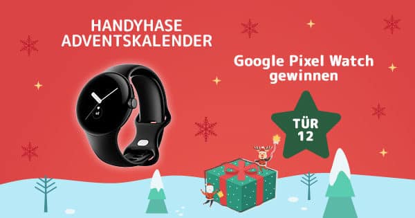 Adventskalender Tür 12: Google Pixel Watch (WLAN) gewinnen
