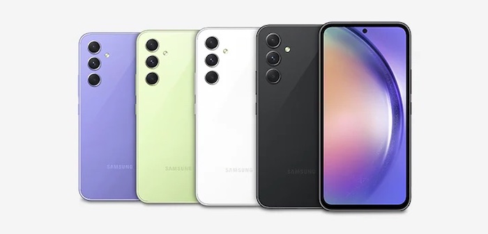 Samsung Galaxy A54 im Test in unterschiedlichen Farben Herstellerbild
