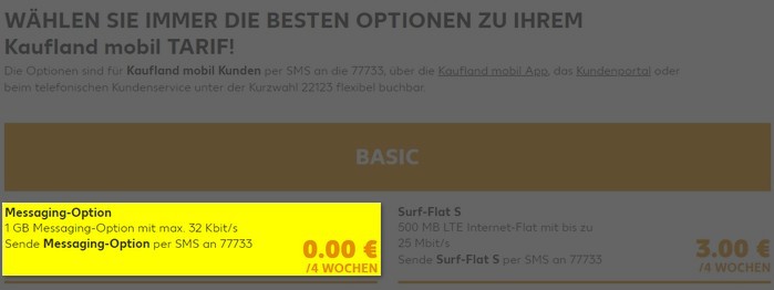 Kaufland mobil: eSIM durch Messaging-Option für Smartwatches
