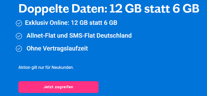 Lebara: Doppelt Daten mit 12 GB für 9,99 €