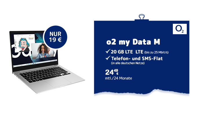 Samsung Galaxy Book Go LTE mit o2 Vertrag