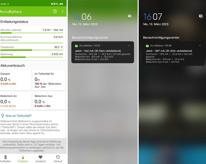 Die App Accu Battery ermittelt den Stromverbrauch Die App Accu Battery ermittelt den Stromverbrauch
