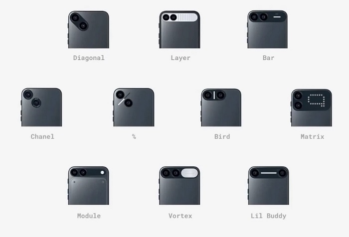 Design-Entwürfe des kleinen Android-Smartphones