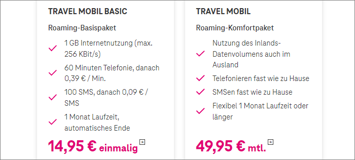 Telekom Türkei-Roaming Telekom Türkei-Roaming