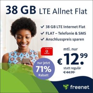 freenet green 38 GB Aktion