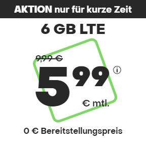 handyvertrag.de 6 GB für 5,99 € - Teaser