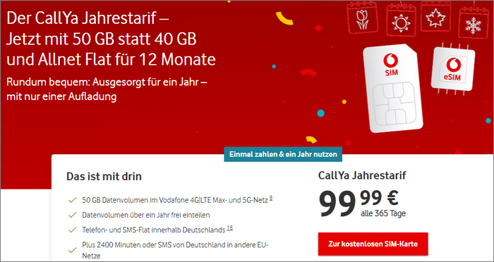 CallYa Jahrestarif