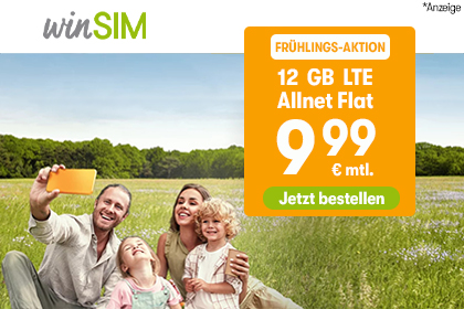 WinSim 12GB LTE Allnet Flat Aktion