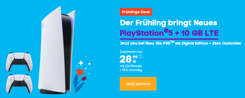 PS5 Bundle Blau