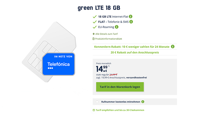 Freenet Green LTE 18