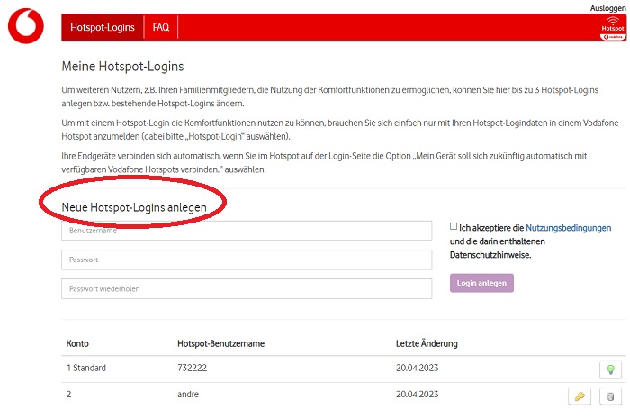 Hotspot-Logins 2