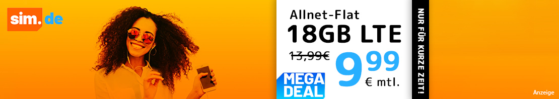 handyvetrag Tarif-Aktion mit 18 GB und 9,99 Euro
