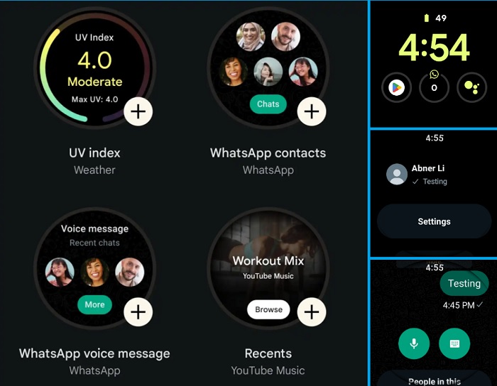 WhatsApp am Arm