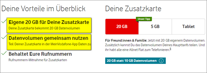 Vodafone Partnerkarte verschlechtert sich Vodafone Partnerkarte verschlechtert sich