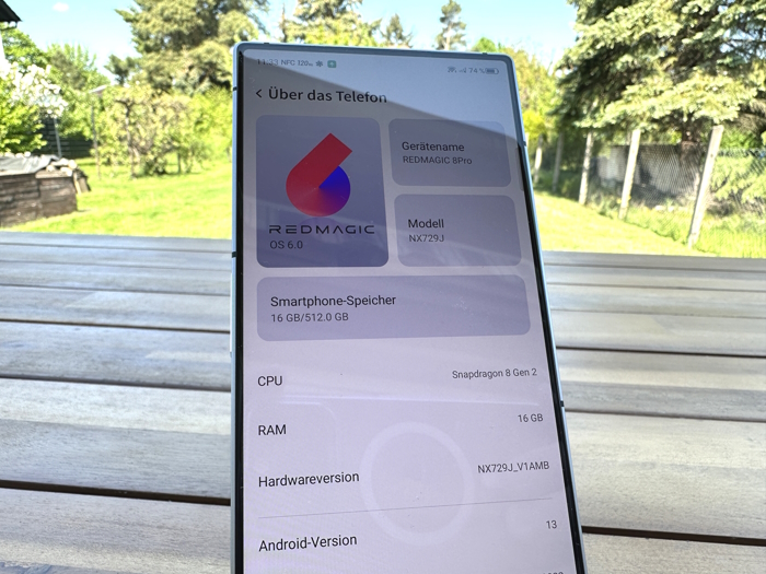 ZTE Nubia RedMagic 8 Pro - System