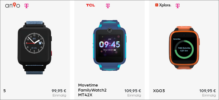 Kinder-Smartwatch Telekom