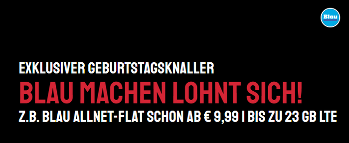 Blau Aktion bei sparhandy